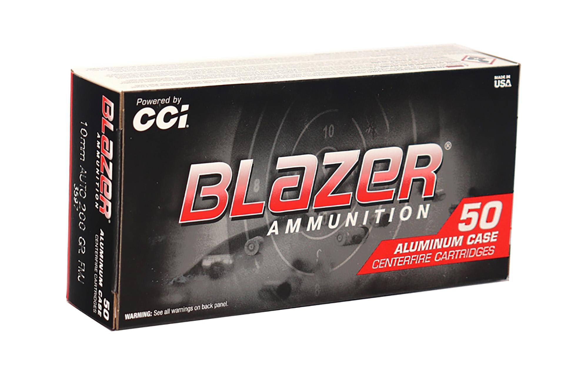 CCI Blazer 10mm Auto 200gr Full Metal Jacket Ammo Box Of 50 3597